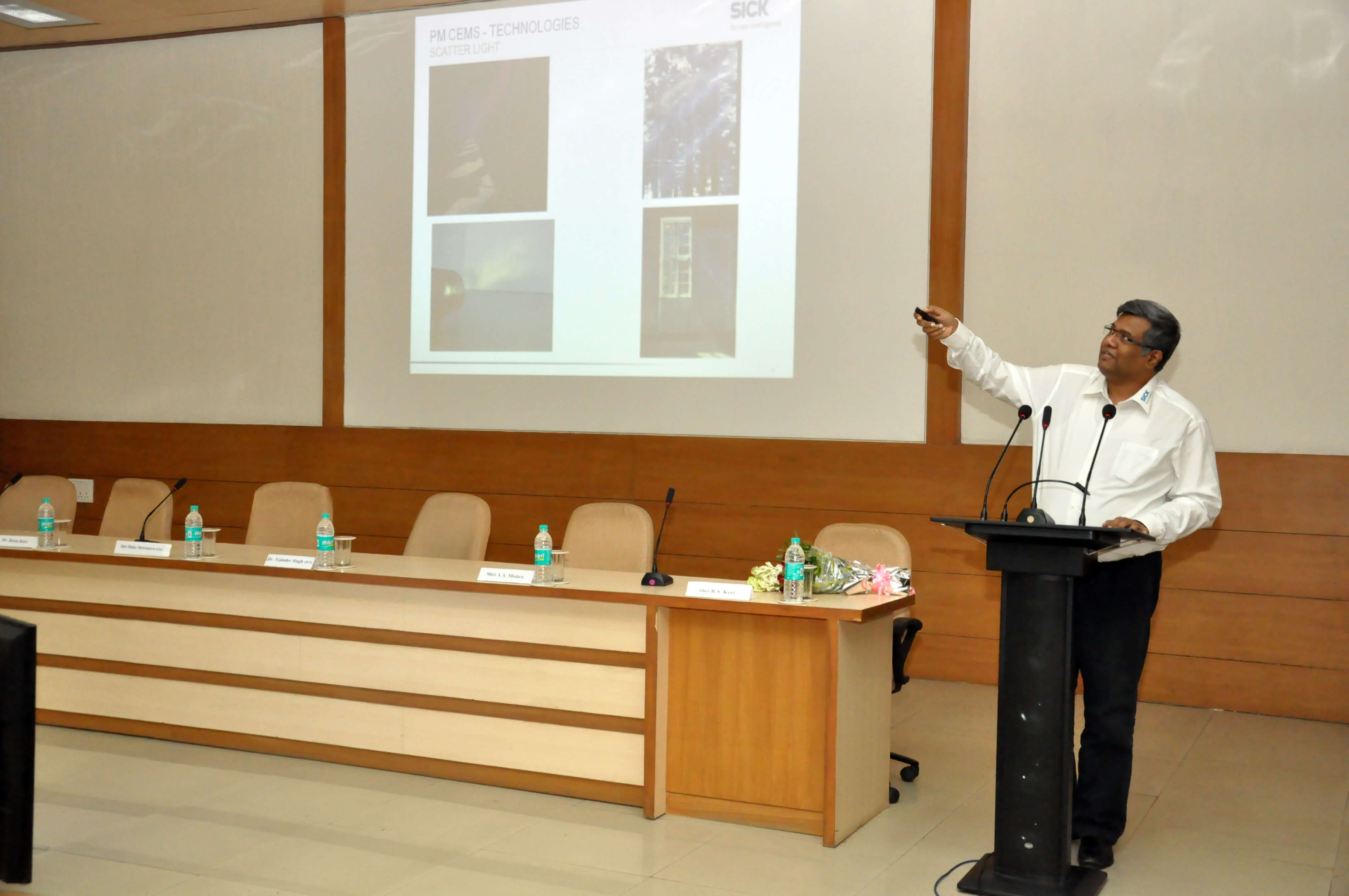 Shri Sankar Kannan, M/s SICK India Pvt. Ltd. talking on PM-CEMS technology