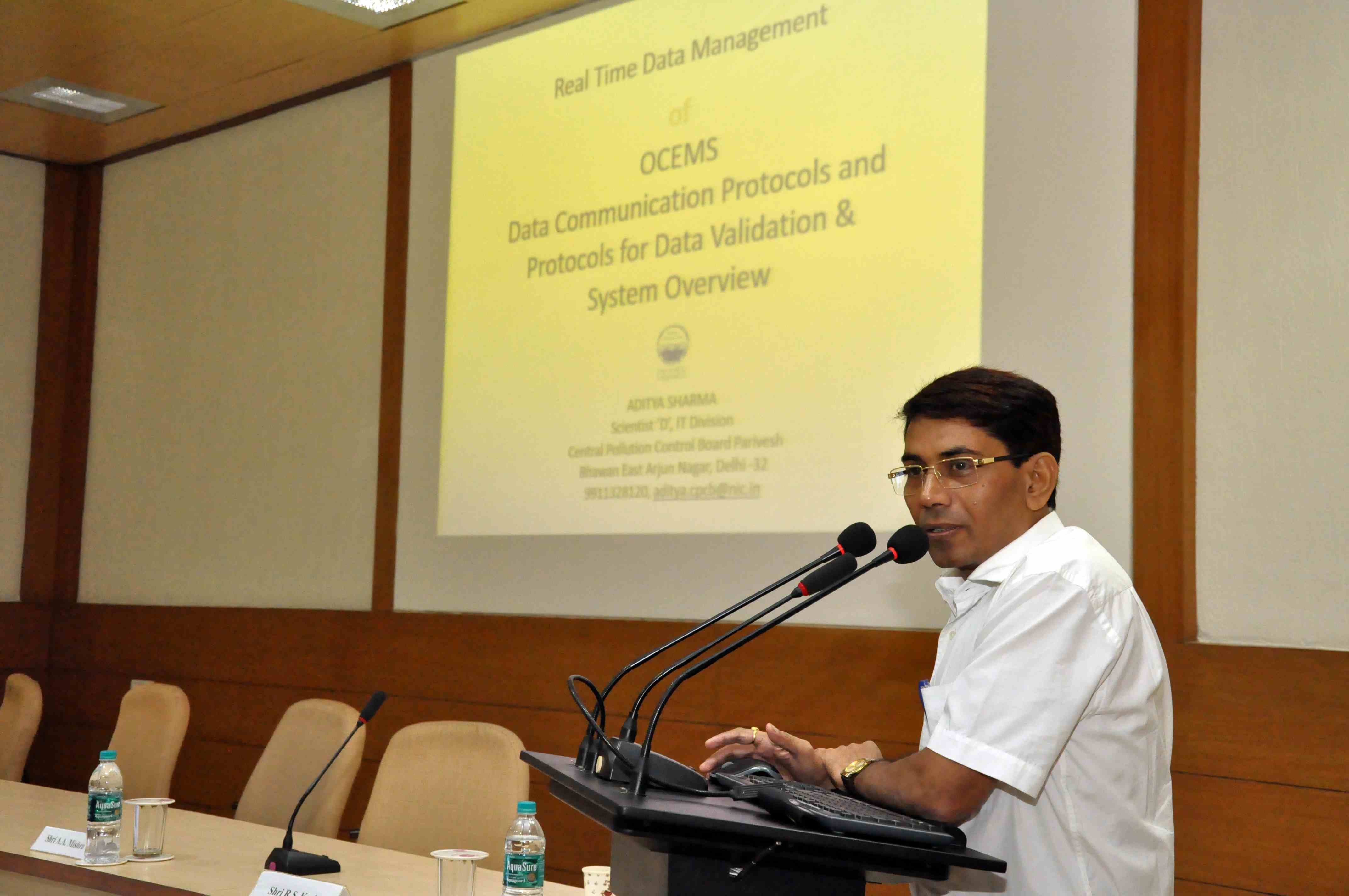 Deliberation by Shri Aditya Sharma, CPCB, Delhi on RTM data management