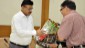 Shri A.A. Mishra, Member Secretary, MPPCB being greeted at workshop