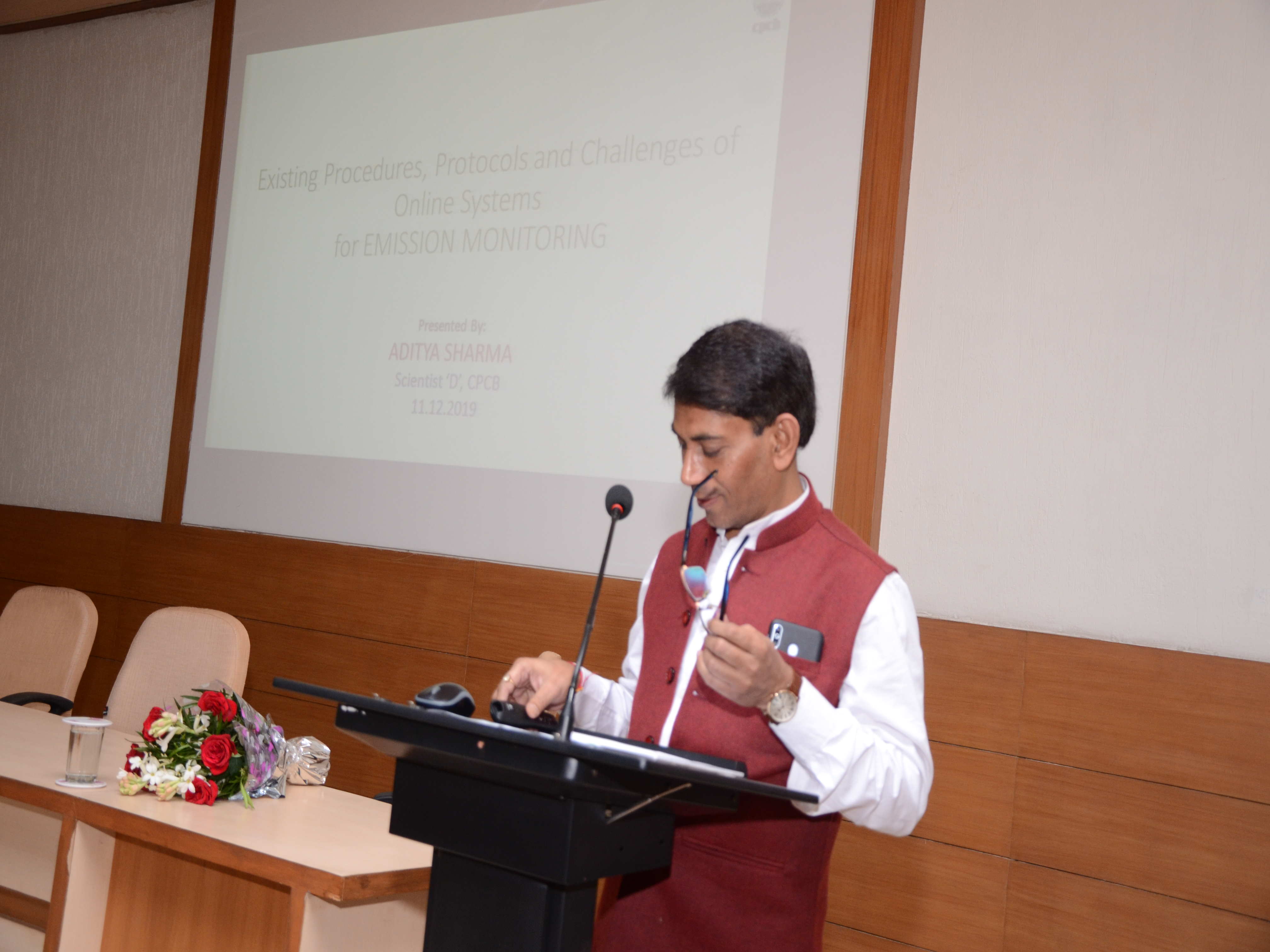 Deliberation by Shri Sanjeev Kanchan, CSE, New Delhi on Real-time monitoring systems